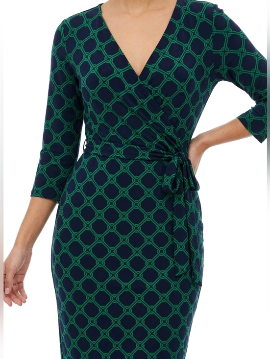 Lauren Ralph Lauren Dresses & Skirts - Lauren Ralph Lauren geometric pattern wrap dress sz 12